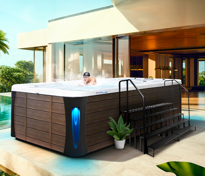 Calspas hot tub being used in a family setting - Rogers