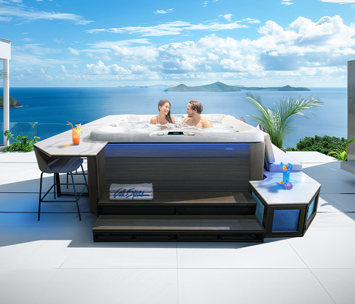 Calspas hot tub being used in a family setting - Rogers